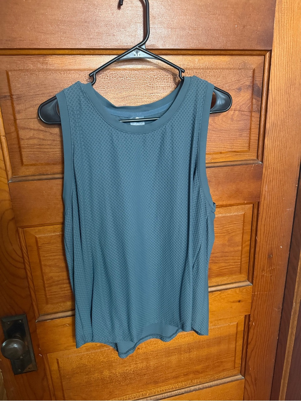 Calia by Carrie Underwood Athletic Textured Sleeveless Tank - Charcoal/Blue